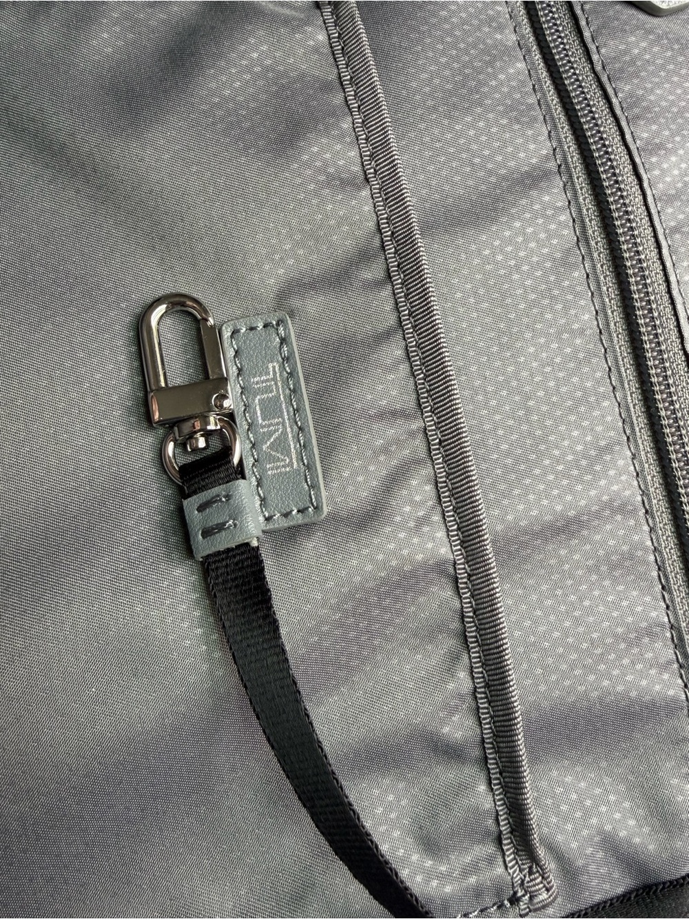 Tumi Women’s Gray Leather Studded Backpack. Large size.
NWOT. Never used it. - Picture 11 of 16